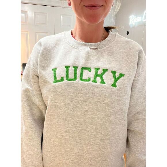 Lucky Embroidered Sweatshirt - Picture 1 of 1